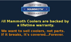 Mammoth cooler - Warranty