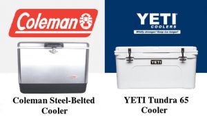 Coleman Steel-Belted Cooler Vs YETI Tundra 65