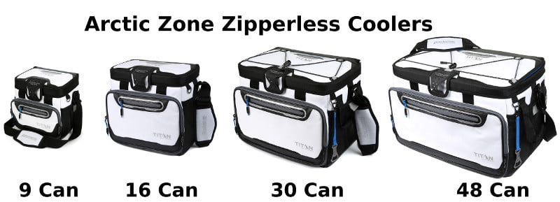 arctic zone titan deep freeze 16 can zipperless cooler